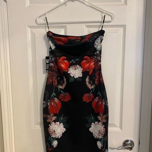 Express floral tube dress